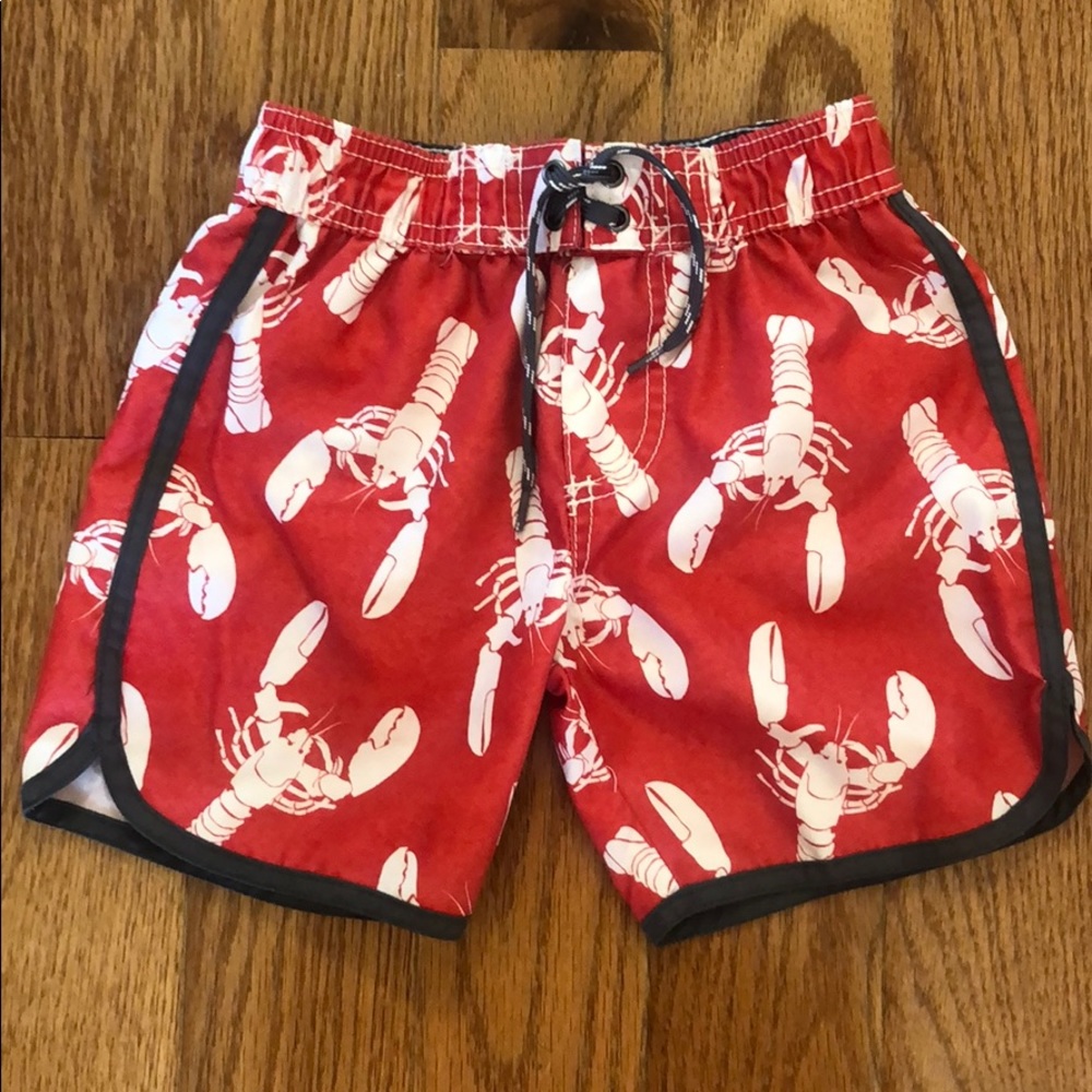 Lobster swim trunks